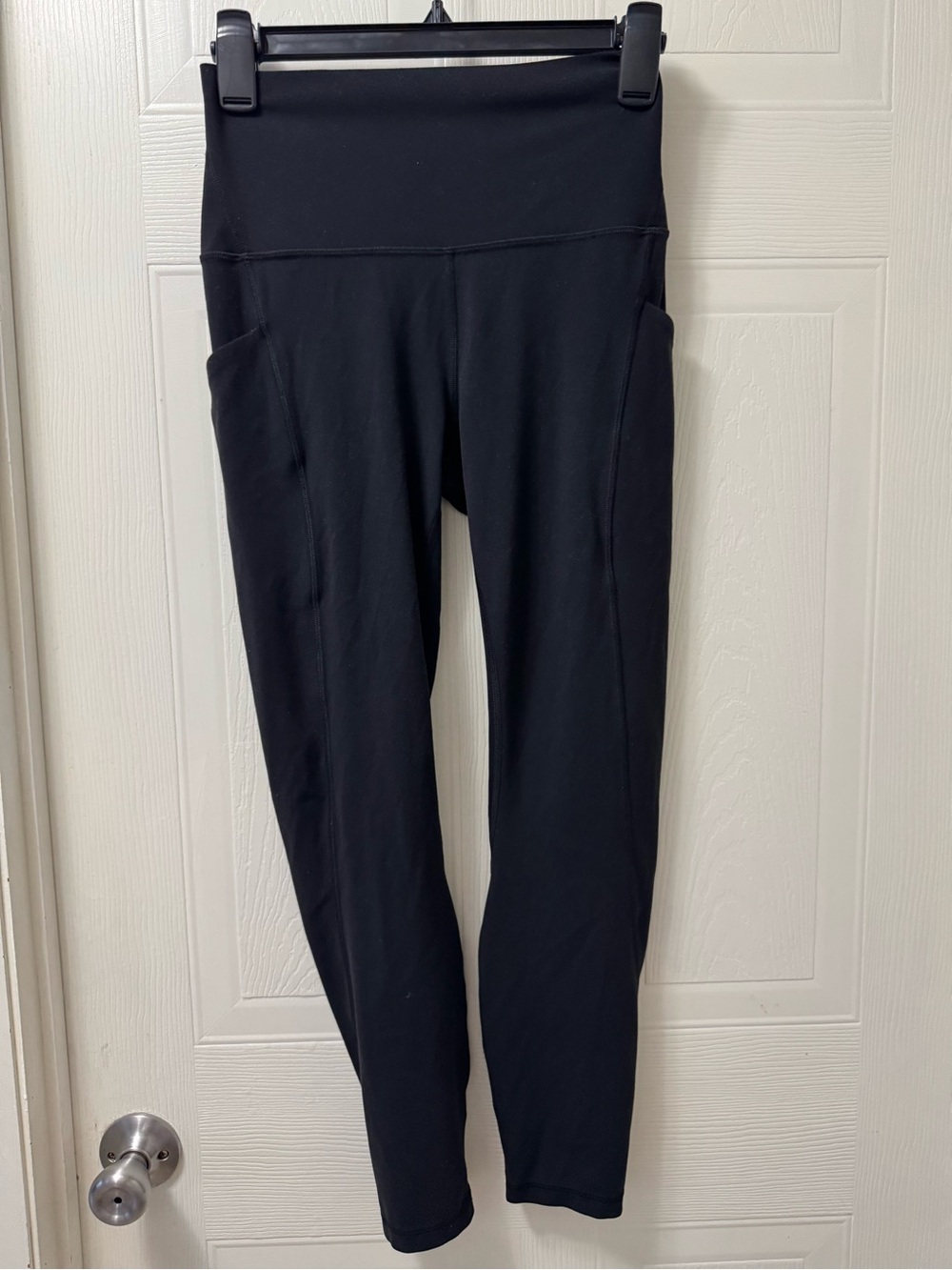 lululemon athletica Black High-Rise Leggings with Side Pockets